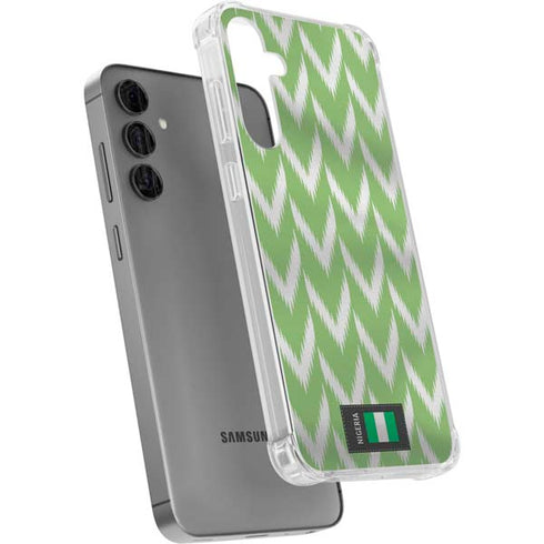 Nigeria Soccer Flag Galaxy S24 Plus Clear Case